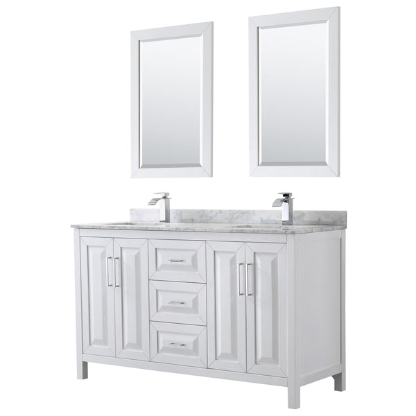 Daria Double Bathroom Vanity - 60W x 35.75H x 22D
