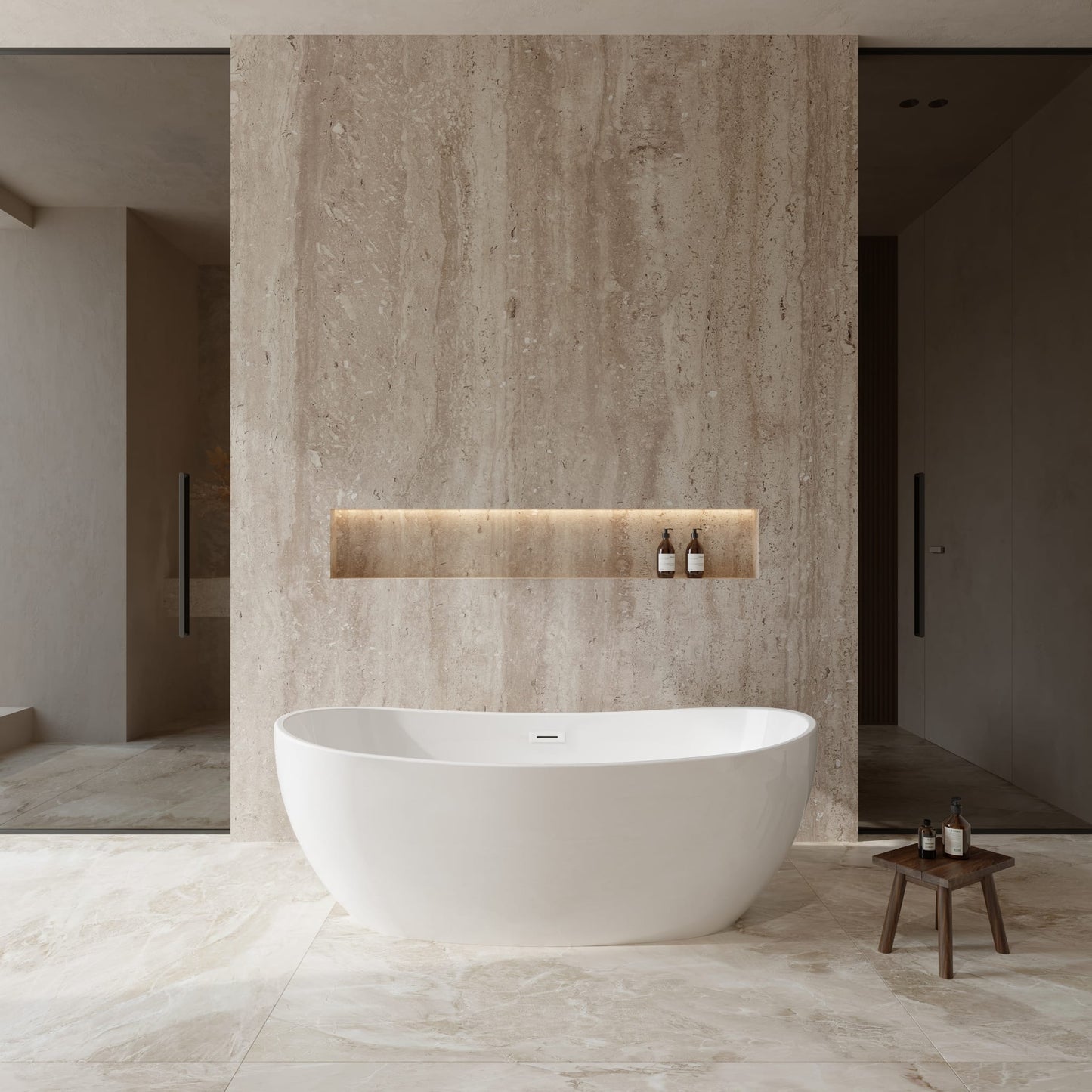 Rebecca Freestanding Bathtub - 65W x 23H x 32D