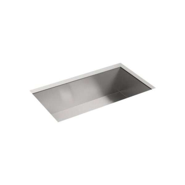 Ludington™ Single Bowl Kitchen Sink, Under Mount, 32 x 18-5/16 in, 9-5/16 in Bowl Depth, 18 ga Luster Steel, Stainless
