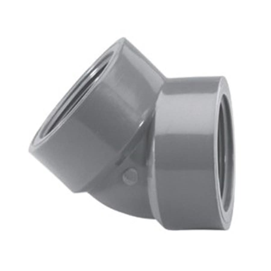 45 deg Elbow, 3 in, FNPT, SCH 80/XH, PVC