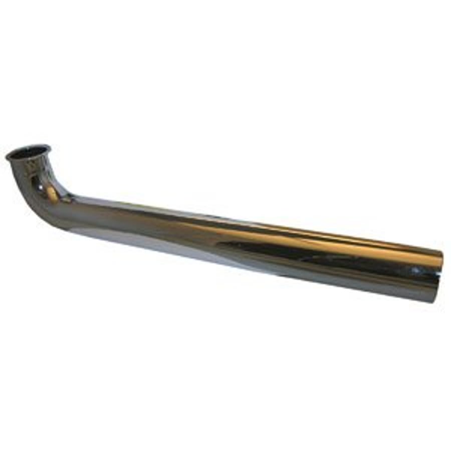 90 deg Tubular Waste Elbow, 1-1/2 in, 22 ga, Chrome