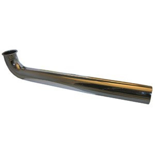 90 deg Tubular Waste Elbow, 1-1/2 in, 22 ga, Chrome