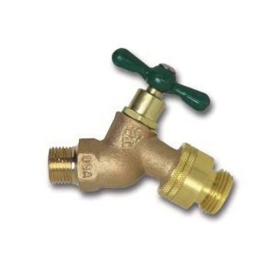 Hose Bibb, 3/4 in Inlet, MNPT, Rough Bronze