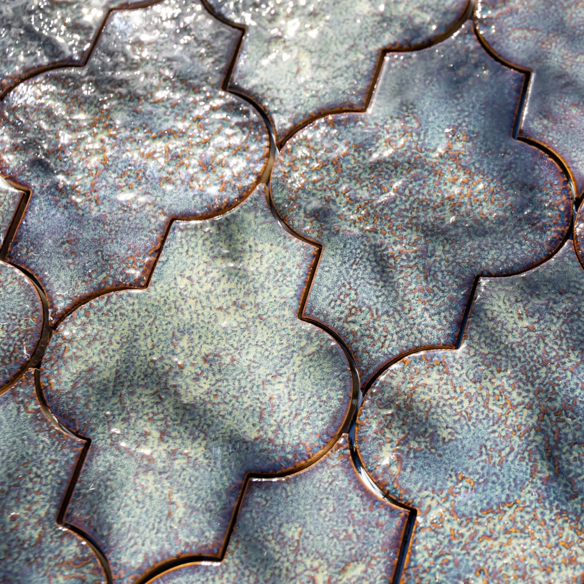 Lantern 3" x 8" Glossy Porcelain Tile in Cobalt
