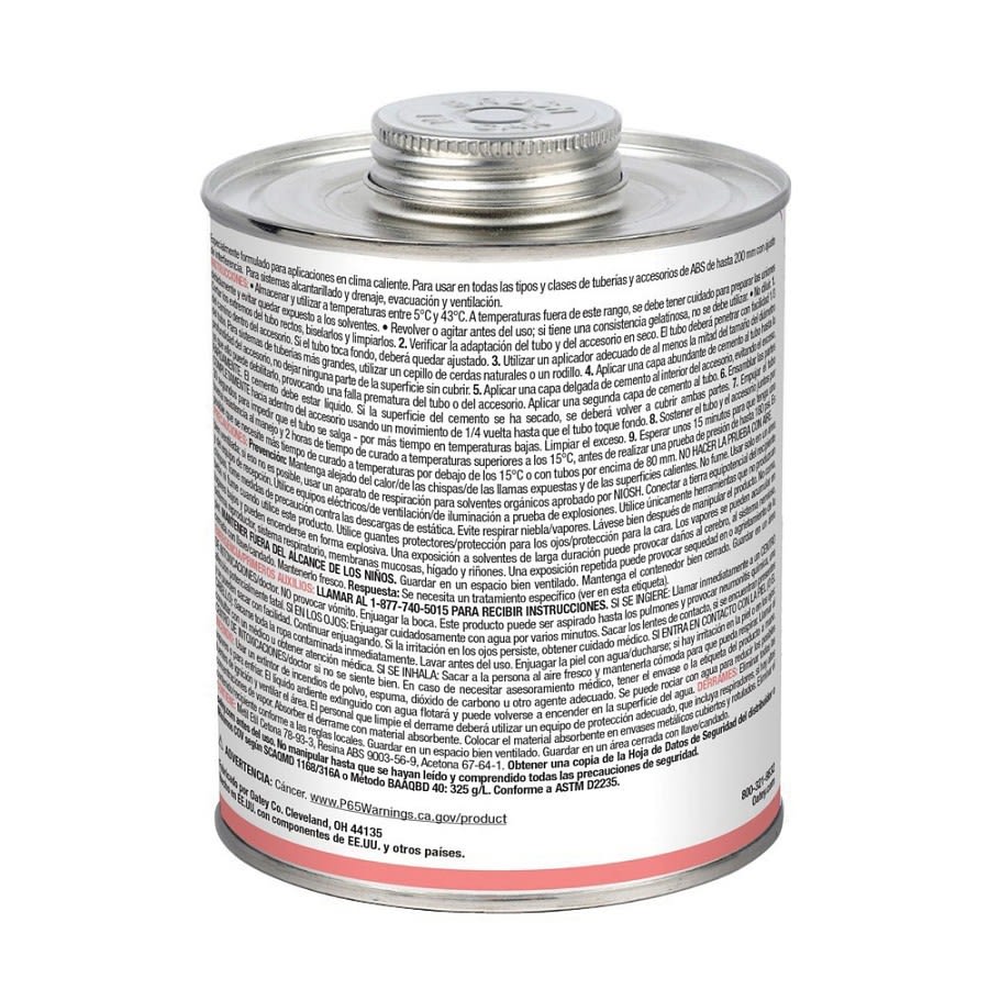 Medium Body Cement, 1 qt, Black, For ABS