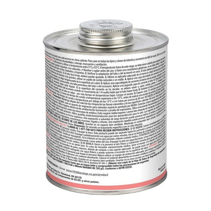 Medium Body Cement, 1 qt, Black, For ABS