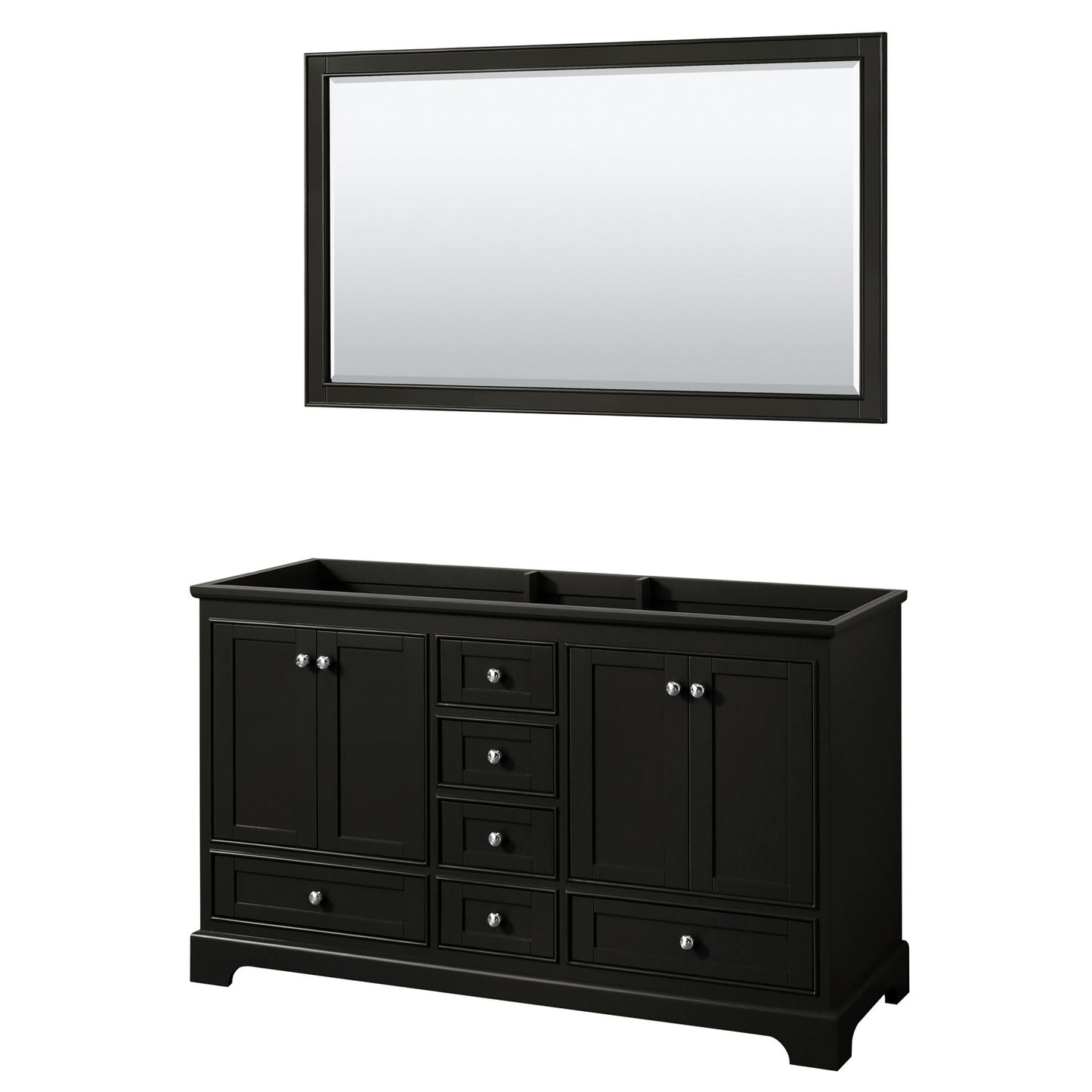 Deborah Double Bathroom Vanity - 59.25W x 34.25H x 21.5D