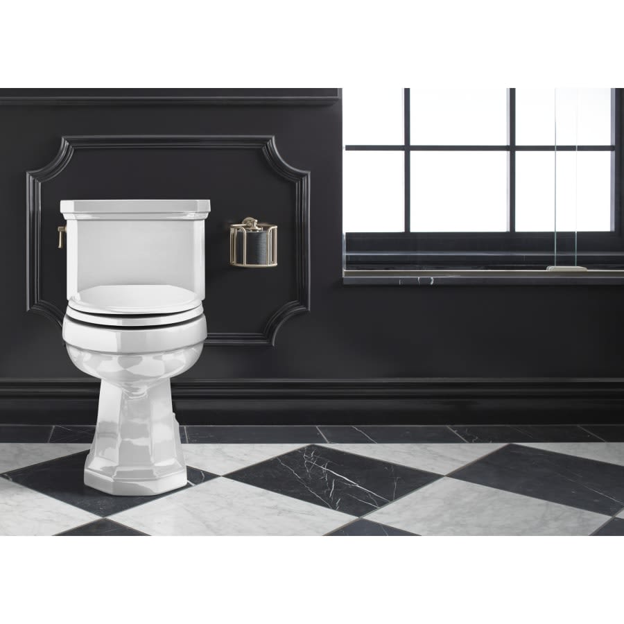 Kathryn 1.28 GPF One-Piece Elongated Comfort Height Toilet with AquaPiston Technology - Seat Included