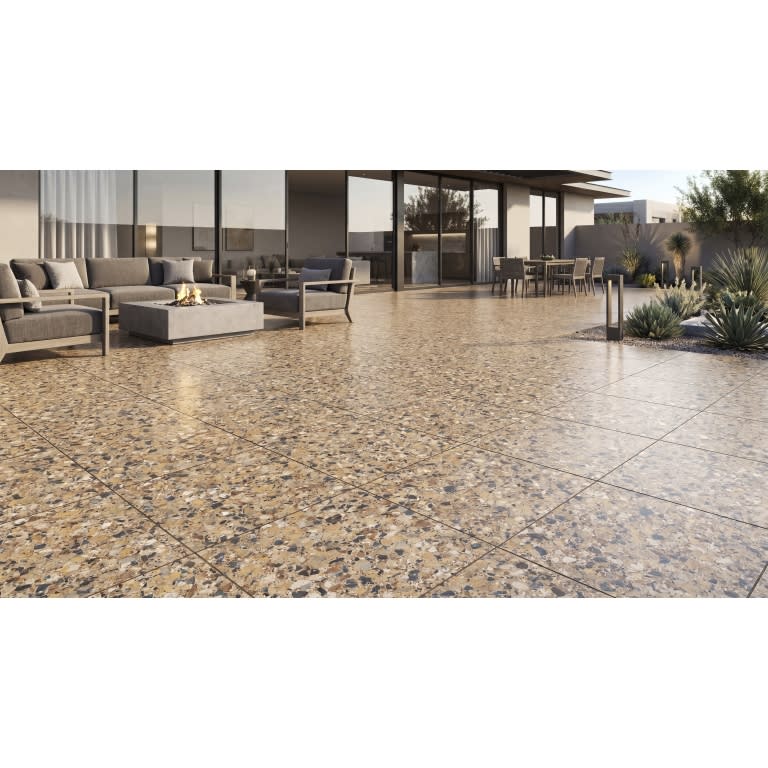 MILZETTI PEBBLE AMBER BR 24X24