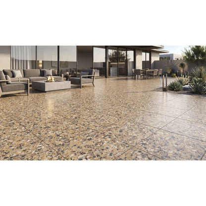 MILZETTI PEBBLE AMBER BR 24X24