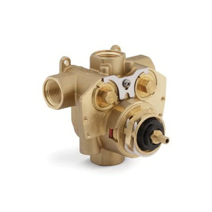 MasterShower® Thermostatic Mixing Valve, 3/4 in, FNPT, Brass Body