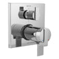 Ara 17T Series Thermostatic Valve Trim with Integrated Volume Control and 6 Function Diverter for Three Shower Applications - Less Rough-In