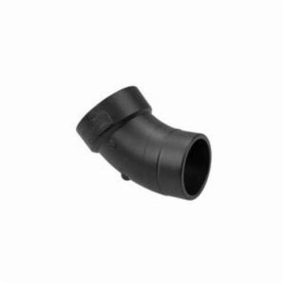 DWV Street 45 deg Elbow, 4 in, Spigot x Hub, ABS