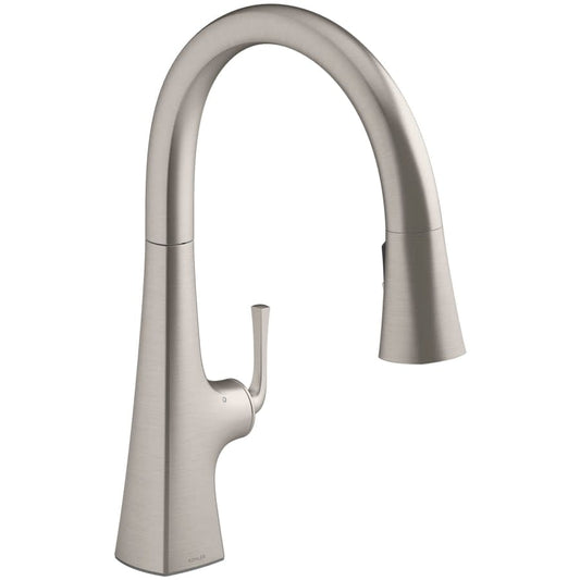 Graze Touchless Pull-Down Kitchen Sink Faucet with Three-Function Sprayhead