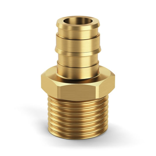Male Adapter, 3/4 in, Expansion PEX x MNPT, Brass