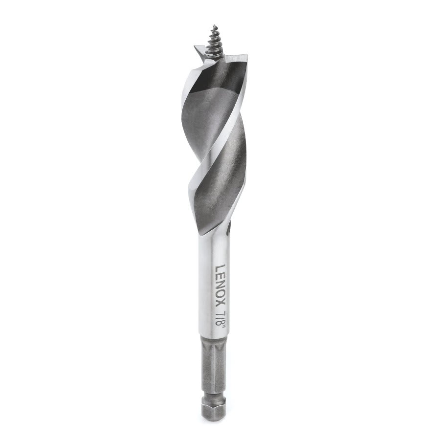 Wood Drill Bit, 7/8 in, 6 in L