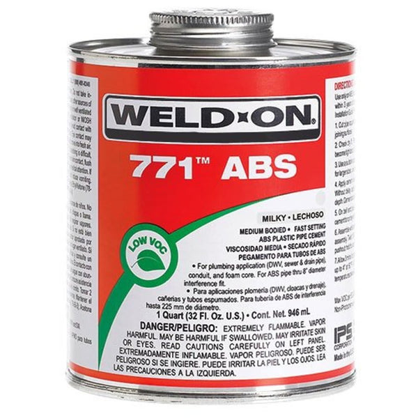 771™ Medium Body Cement, 1 pt, Milky, For ABS