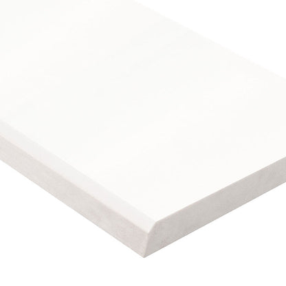 BRIGHT WHITE 6X73X0.62 DBL B POL-ENG