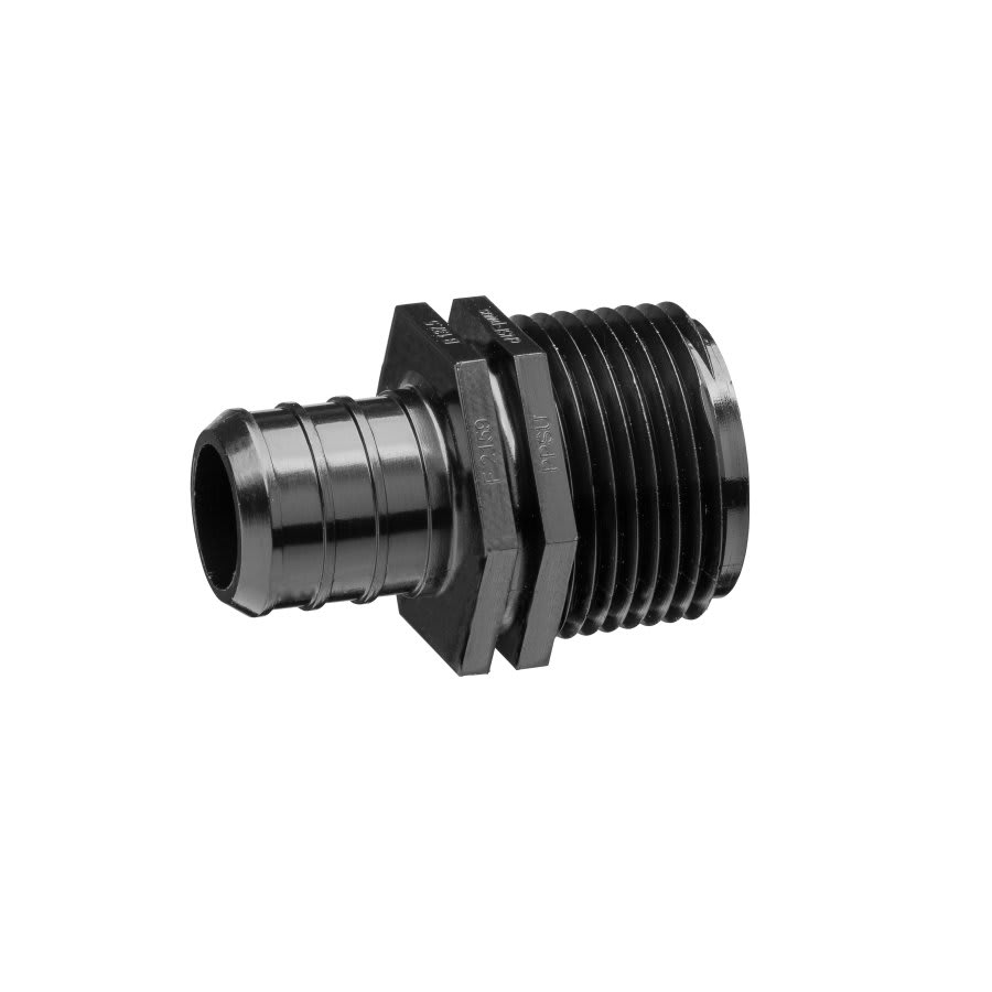 QickSert CR® Male Adapter, 1/2 in, Crimp PEX x MNPT, Poly