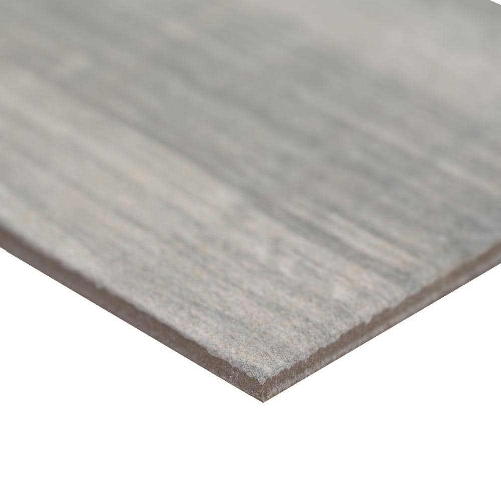 Westwood Liath Gray 8 in. x 24 in. Matte Porcelain Wood Look Floor and Wall Tile (11.97 sq. ft./Case)