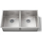 Strive 32" Double Basin Undermount 16-Gauge Stainless Steel Kitchen Sink with SilentShield