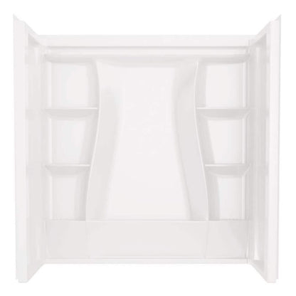 Classic 500 60 in. x 30 in. Alcove Right Drain Bathtub and Wall Surrounds in High Gloss White