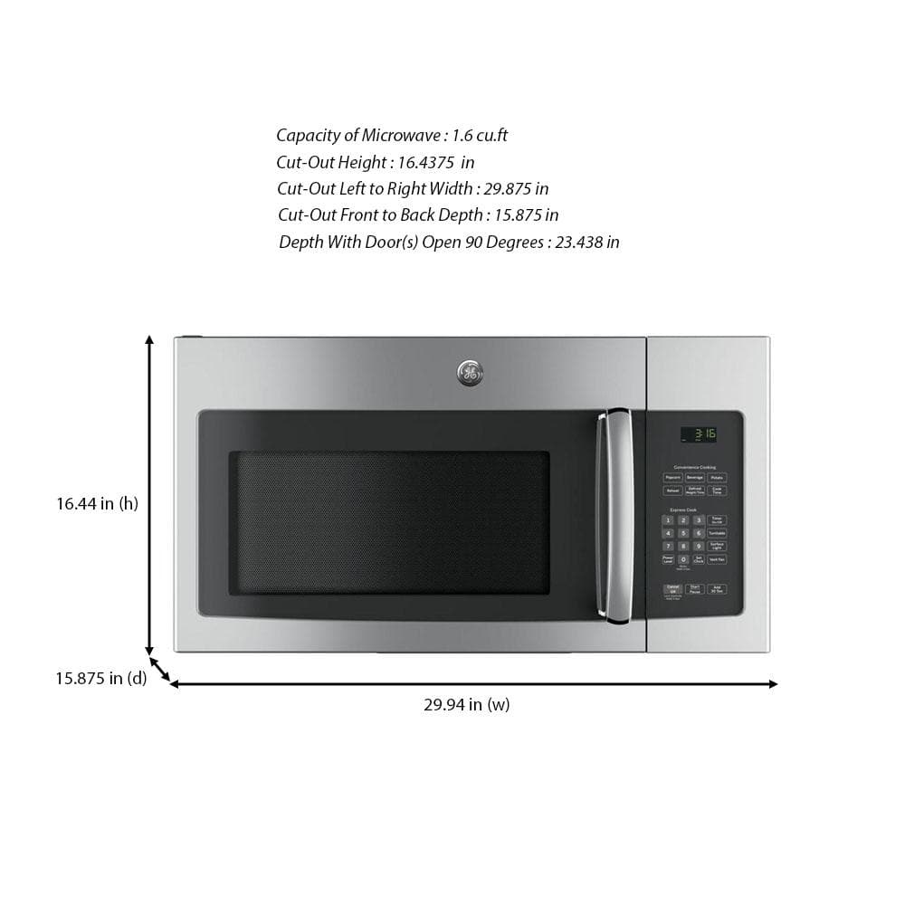 GE Non Vented Otr Microwave Ss