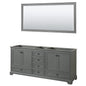 Deborah Double Bathroom Vanity - 79W x 34.25H x 21.63D