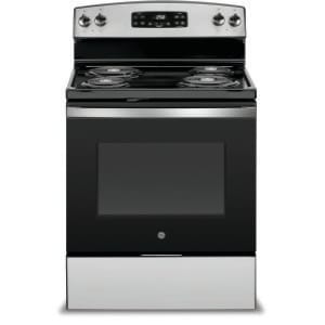 GE 30" 5.3 cu ft Self-Cleaning Stainless Electric Range