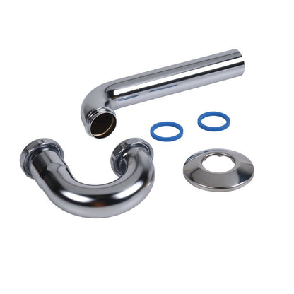 Tubular P-Trap, 1-1/4 in, 20 ga, Polished Chrome