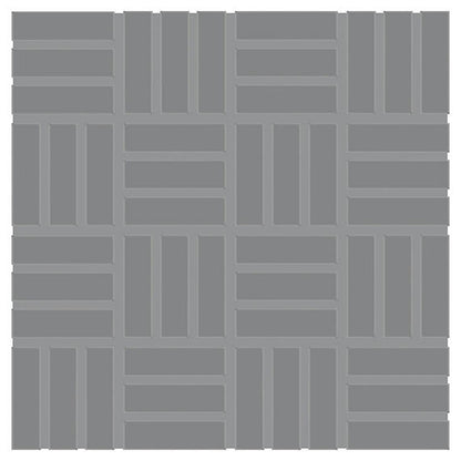 Color Wheel Mosaic Matte Suede Gray Straight Joint 2X2 Matte