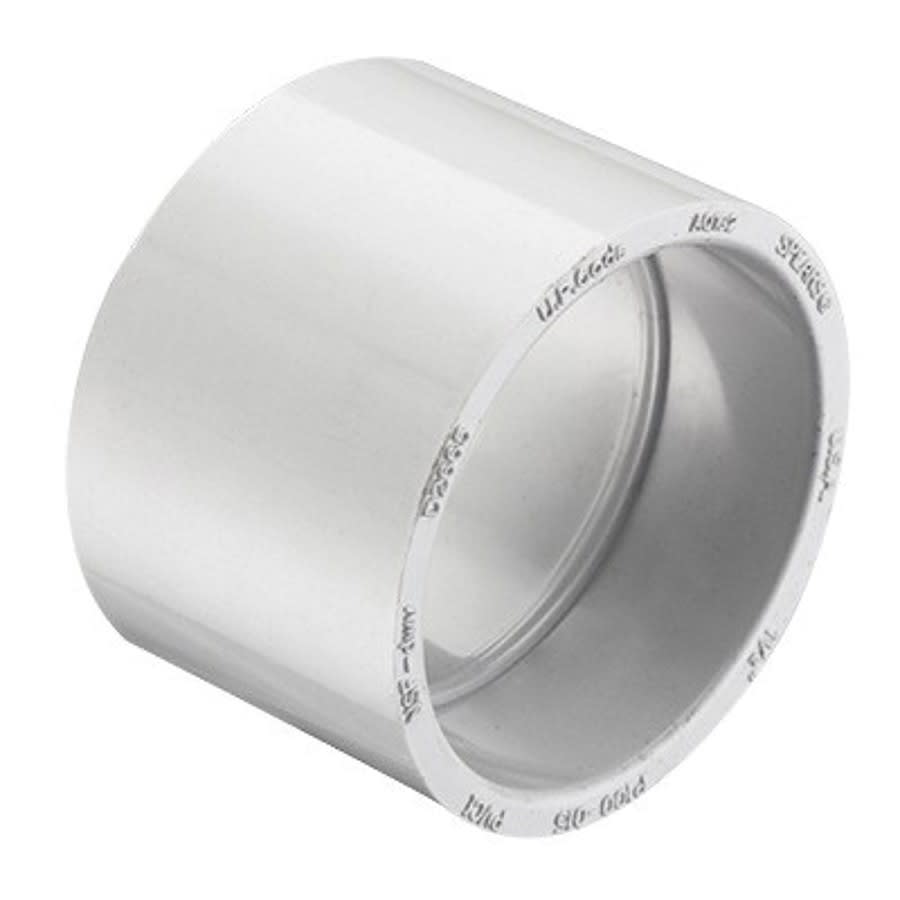 Coupling, 8 in, Hub, DWV, PVC