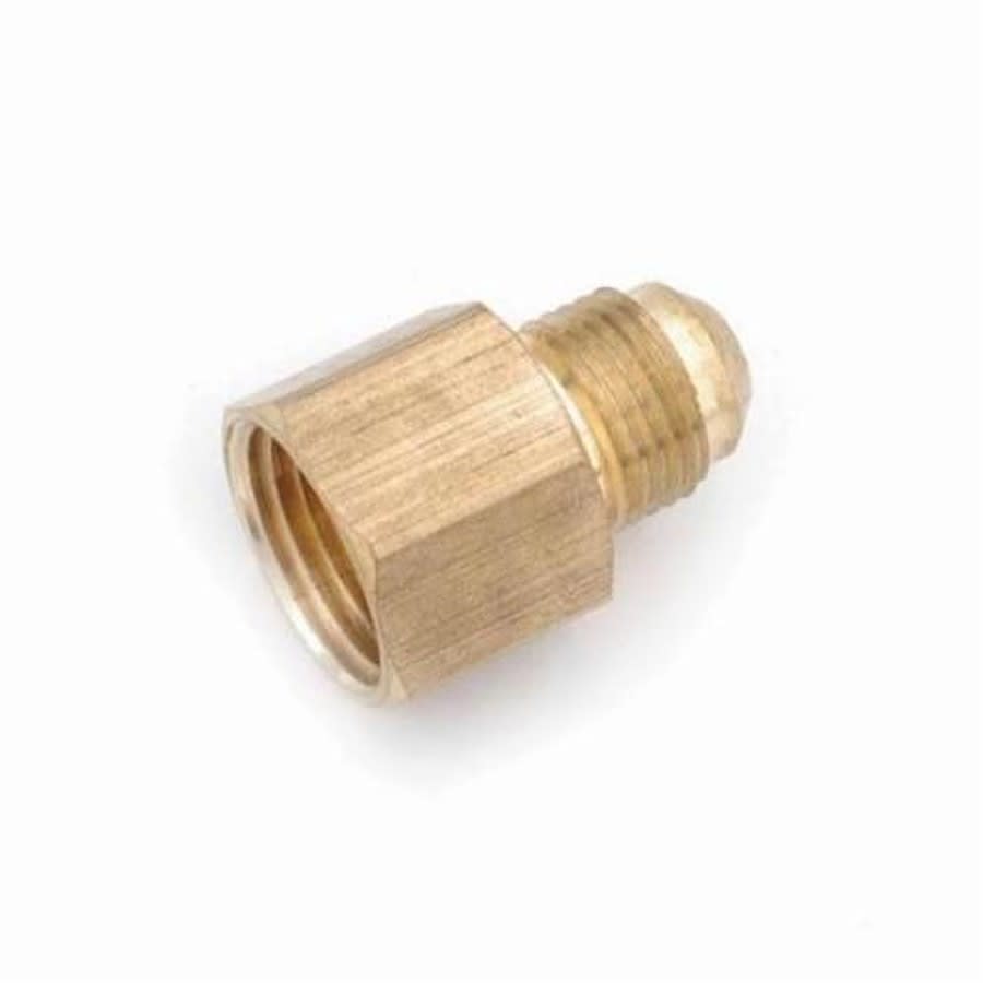 Female Adapter, 1/2 in, Flare x FNPT, Brass, Rough Brass, Domestic