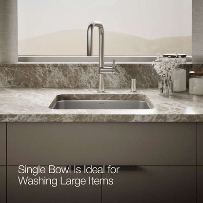 Undertone 23" Undermount Single Basin Stainless Steel Utility Sink