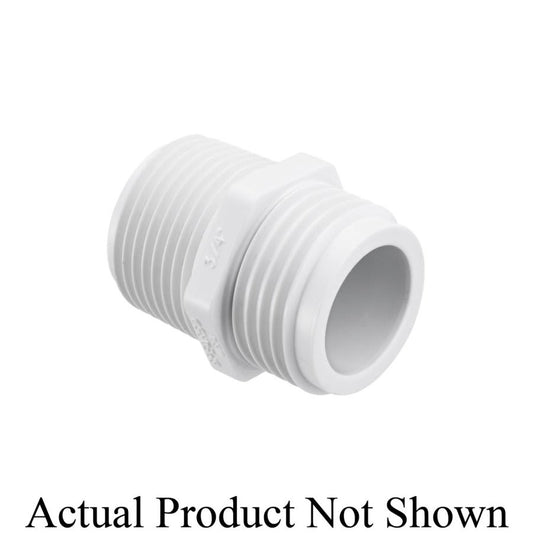 Transition Pipe Nipple, 3/4 x 1/2 in L MNPT, HDPE, SCH 40/STD