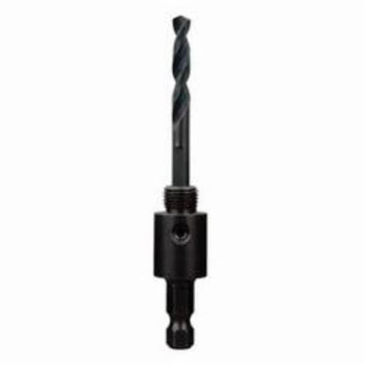 Small Thread Hole Saw Arbor, 1/2-20 Arbor, 3/8 in Hardened Carbon Steel/Alloy Steel