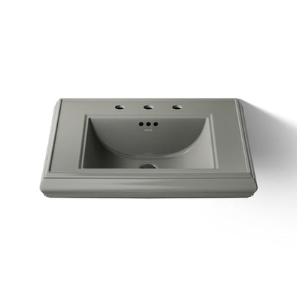 Memoirs Classic 27" Fireclay Pedestal Bathroom Sink with 3 Holes Drilled and Overflow