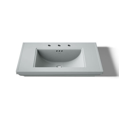 Memoirs Stately 30" Fireclay Pedestal Bathroom Sink with 3 Holes Drilled and Overflow