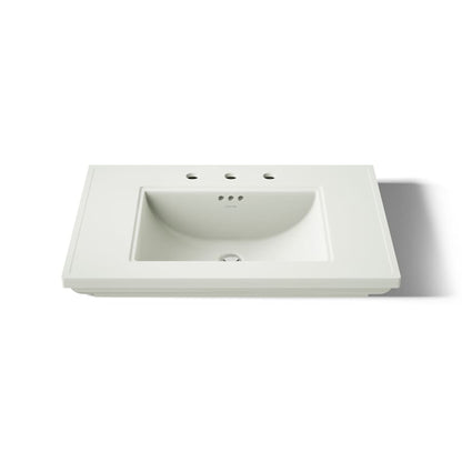 Memoirs Stately 30" Fireclay Pedestal Bathroom Sink with 3 Holes Drilled and Overflow