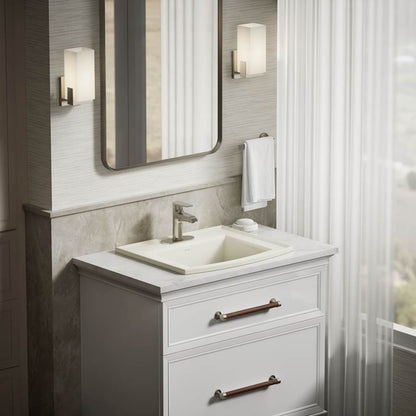 Archer 22-5/8" Drop In Bathroom Sink with 3 Holes Drilled and Overflow