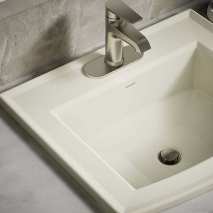 Archer 22-5/8" Drop In Bathroom Sink with 3 Holes Drilled and Overflow