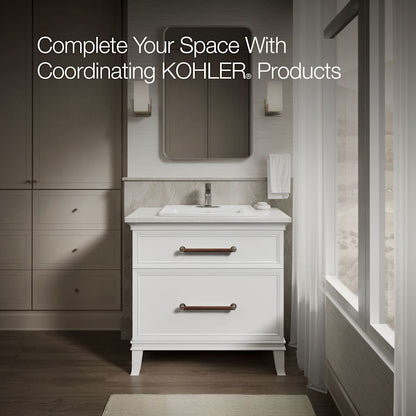 Archer 22-5/8" Drop In Bathroom Sink with 3 Holes Drilled and Overflow