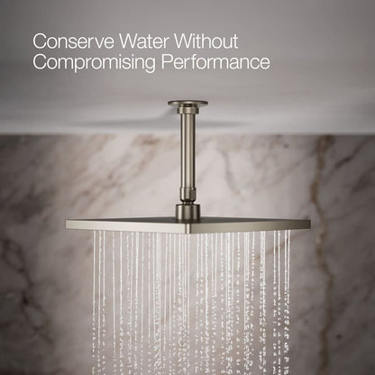 Honesty Square 10" Single Function 2.5 GPM Rainhead with MasterClean Sprayface