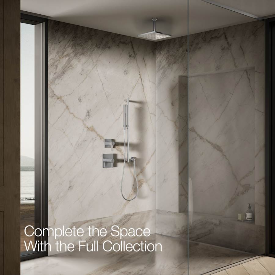 Honesty Square 10" Single Function 1.75 GPM Rainhead with MasterClean Sprayface