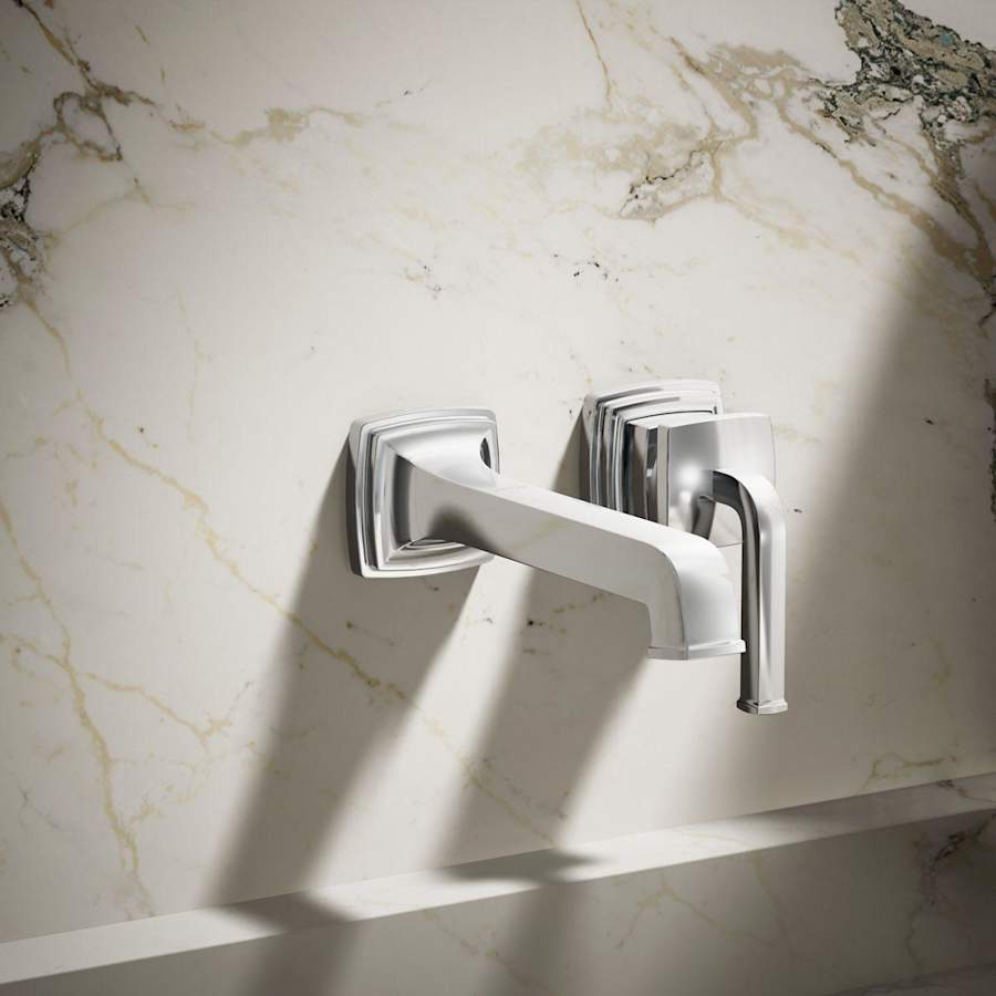 Riff 1.2 GPM Wall Mounted Widespread Bathroom Faucet