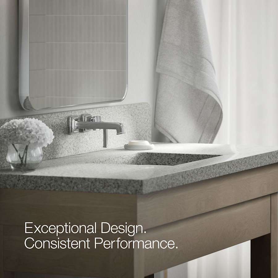 Riff 1.2 GPM Wall Mounted Widespread Bathroom Faucet