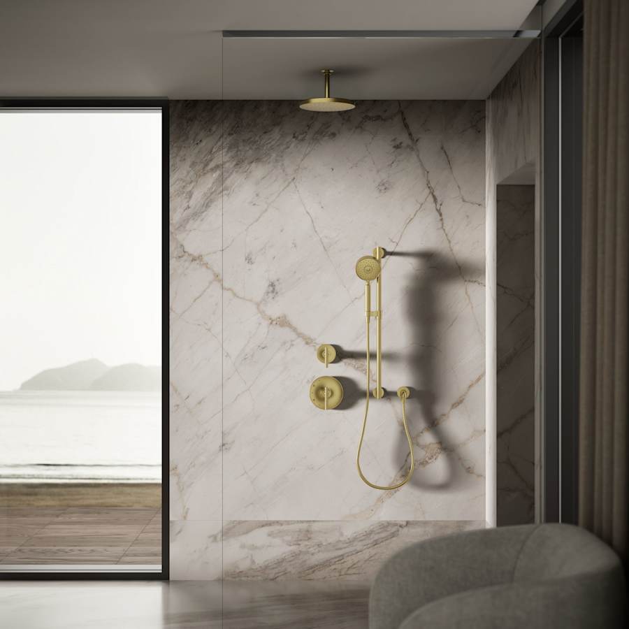 Awaken Round 10" Single Function 1.75 GPM Rainhead with MasterClean Sprayface