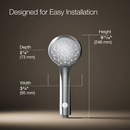 Awaken B90 1.5 GPM / 2 GPM Multi Function Hand Shower with MasterClean and Eco-Boost Technologies