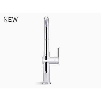 Crue™ Kitchen Faucet, Deck Mount, ADA, 1 Lever Handle, 1-Hole, Polished Chrome