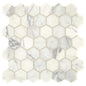 Marble Statuario Hexagon 2X2 Honed